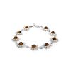 Sterling Silver Bracelet With Cognac Amber The Helios, image 