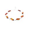 Cognac Amber Silver Link Bracelet The Tilda, image 