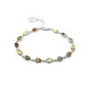 Silver Amber Link Bracelet The Astrid, image 