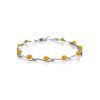 Cute Link Amber Bracelet In Sterling Silver The Leia, image 