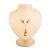 Silver Necklace With Multicolor Amber Dangles The Sugar, image 