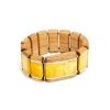 Wooden Elastic Bracelet With Honey Amber The Indonesia, image 