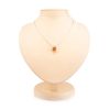 Silver Necklace With Geometric Amber Pendant The Sugar, Length: 42, image 
