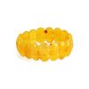 High Polished Honey Amber Elastic Bracelet, image 