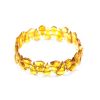 Bright Amber Flat Beaded Bracelet, image 