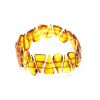 Cognac Amber Flat Beaded Bracelet, image 