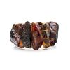 Dark Amber Flat Beaded Bracelet The Volcano, image 