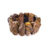 Dark Amber Flat Beaded Bracelet The Volcano, image 