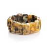 Bold Raw Amber Stretch Bracelet The Volcano, image 