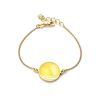 Gold-Plated Bracelet With Honey Amber The Monaco, image 