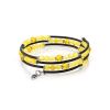Stylish Bangle Bracelet With Amber And Glass Beads, image 