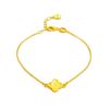 Gold-Plated Chain Bracelet With Honey Amber The Monaco, image 