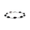Silver Link Bracelet With Cherry Amber The Fiori, image 