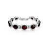 Cherry Amber Bracelet In Sterling Silver The Soprano, image 
