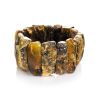 Exclusive Raw Amber Elastic Bracelet The Volcano, image 
