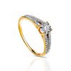 Statement 41 Stone Diamond Ring In White And Yellow Gold, Ring Size: 8 / 18, image 