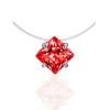 Invisible Necklace With Red Crystal The Aurora, image 