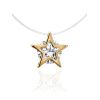 Invisible Necklace With Star Shaped Golden Pendant The Aurora, Length: 40, image 