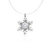Invisible Necklace With Snowflake Pendant The Aurora, image 