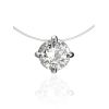 White Crystal Invisible Necklace The Aurora, image 