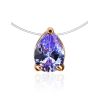 Invisible Necklace With Teardrop Crystal In Gold The Aurora, Length: 42, image 