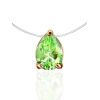 Invisible Necklace With Drop Crystal Pendant The Aurora, Length: 40, image 