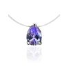 Teardrop Crystal Invisible Necklace The Aurora, image 