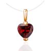 Red Crystal Pendant Necklace The Aurora, Length: 38, image 