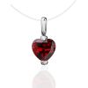 Invisible Necklace With Red Heart Pendant The Aurora, image 