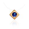 Invisible Necklace With Golden Pendant The Aurora, Length: 40, image 