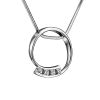 Round Diamond Pendant In White Gold, image 