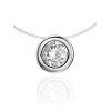 Round Pendant Invisible Necklace The Aurora, image 