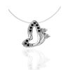 Invisible Necklace With Silver Butterfly Pendant The Aurora, image 