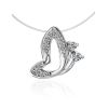Invisible Necklace With Silver Butterfly Pendant The Aurora, image 
