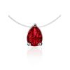 Invisible Necklace With Red Crystal The Aurora, image 