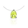 Invisible Chain Necklace With Teardrop Pendant The Aurora, image 