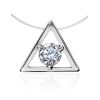 Invisible Necklace With Triangle Pendant The Aurora, image 