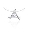 Triangle Pendant Invisible Necklace The Aurora, image 
