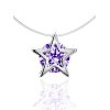 Silver Star Pendant Invisible Necklace The Aurora, image 