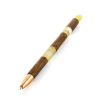 Handcrafted Ash Wood Ball Pen With Amber, image 