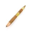 Handcrafted Wooden Ball Pen With Honey Amber, image 