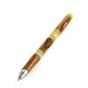 Handcrafted Wooden Ball Pen With Honey Amber, image 
