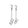 Crystal Dangle Earrings In Sterling Silver The Eclat, image 
