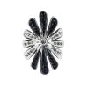 Silver Floral Pendant With Crystals The Eclat, image 