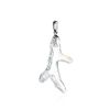 Designer Crystal Pendant In Sterling Silver The Fame, image 