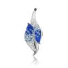 Cute Crystal Pendant In Sterling Silver The Eclat, image 