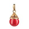 Gold-Plated Pendant With Reconstructed Coral, image 