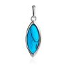 Sterling Silver Pendant With Reconstructed Turquoise The Amaranth, image 
