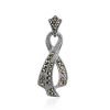 Twisted Silver Pendant With Marcasites The Lace, image 