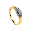 Diamond Statement Ring In Gold, Ring Size: 8 / 18, image 